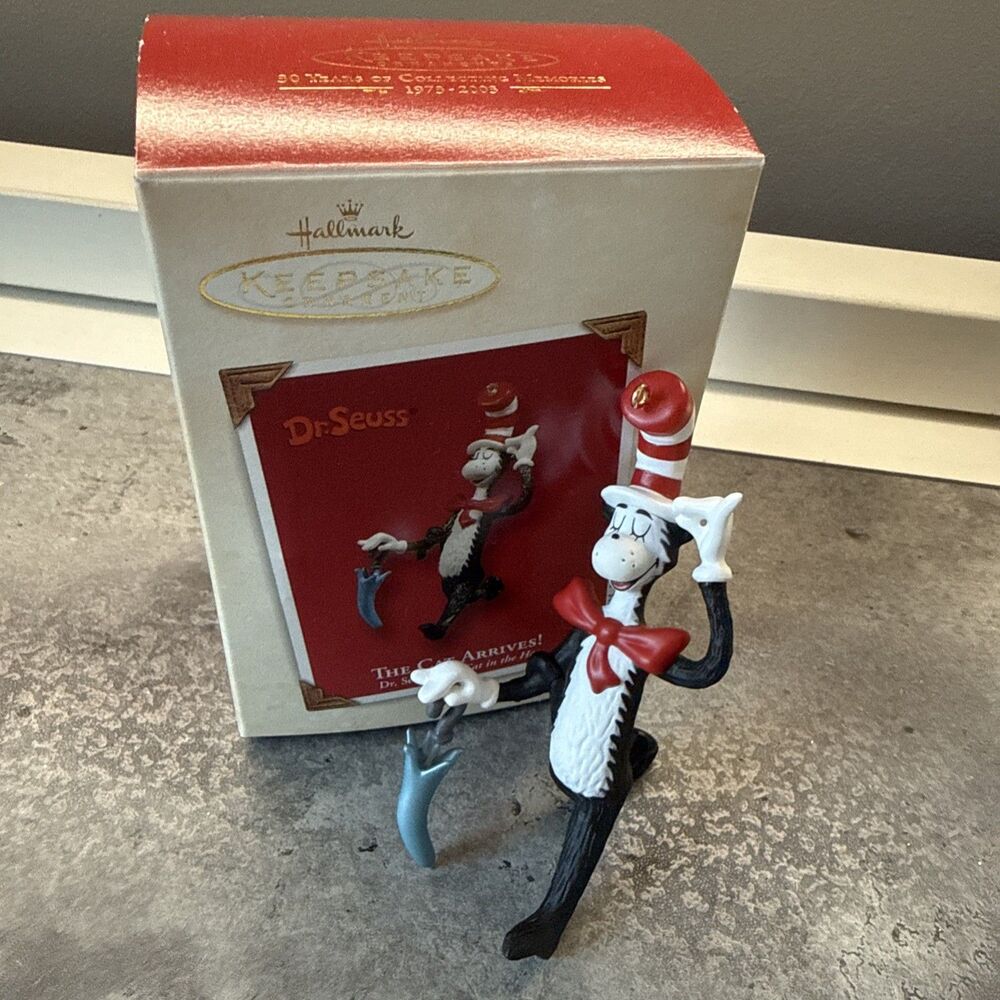 Hallmark Keepsake 2003 Dr Seuss Cat In The Hat Ornament